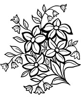 A miniature of flower coloring picture