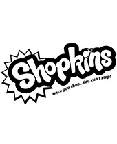 Shopkins black and store white