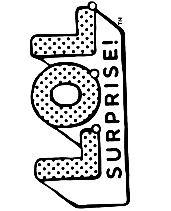 Vertical LOL Surprise logo to print