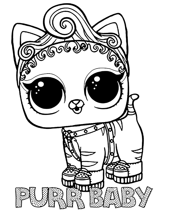 LOL Surprise coloring page Purr Baby