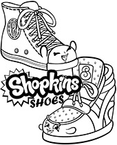 Shopkins shoes coloring sheet to print