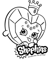 Free Shopkins item coloring picture