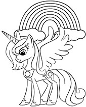 A miniature of unicorn coloring page for girls