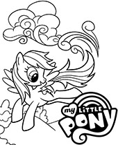 Flying pony and My Little Pony logo