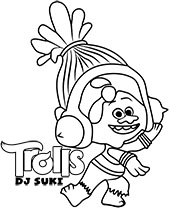 Trolls logo and Dj Suki image