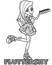High quality Fluttershy coloring page