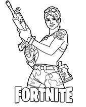 Quality Fortnite Battle Royale coloring picture