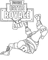 Battle Royale Spawn coloring picture