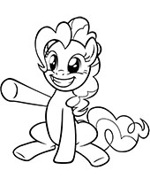 Printable picture of funny pony