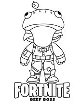 Fortnite coloring with llama