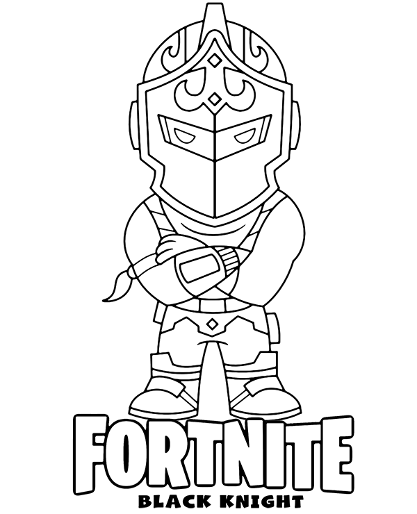 Pop Black Knight coloring page