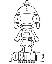 Fishstick coloring page for gamers