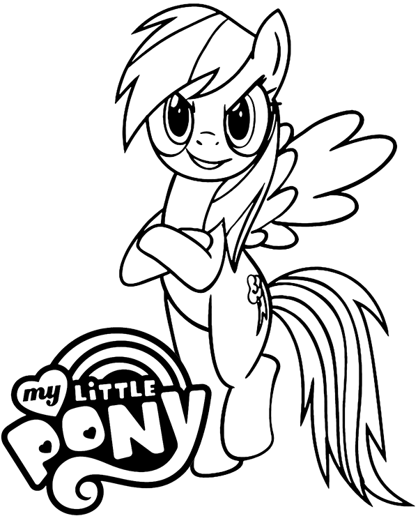 Rainbow Dash Coloring Pages - Printable Rainbow Dash Colouring Pages Novocom Top