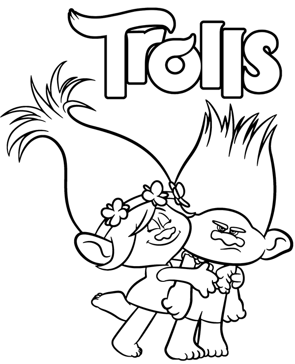 troll coloring pages