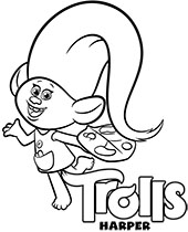 Princess Poppy from Trolls Coloring Page  Poppy coloring page, Disney  princess coloring pages, Princess coloring pages