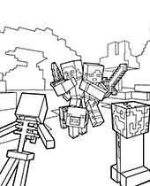 Steve and Alex coloring page to print