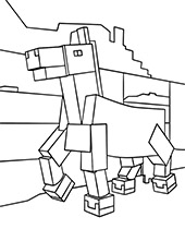 A picture of Minecraft horse