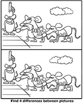 Mice race differences between pictures