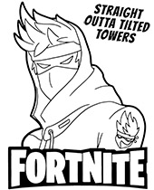 Original coloring page from Fortnite game