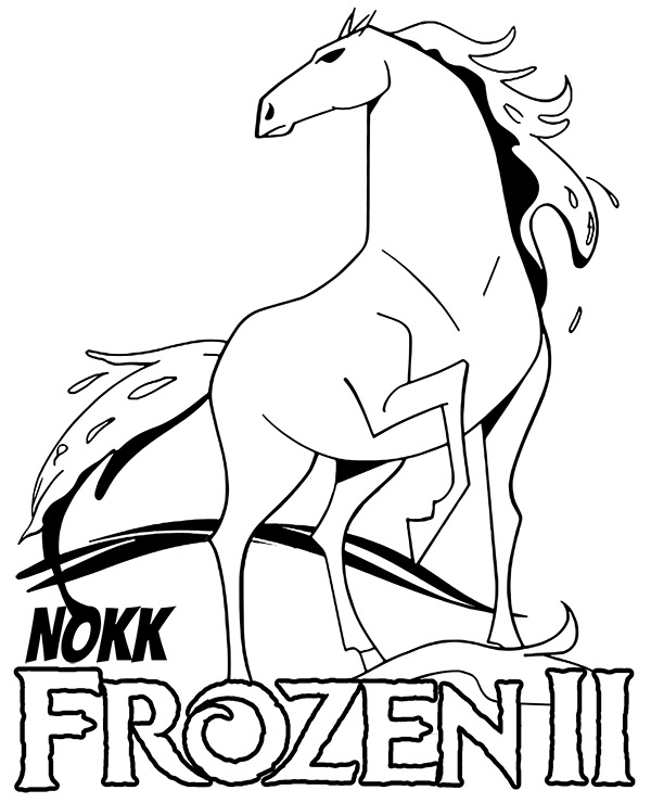 Frozen II coloring page Nokk