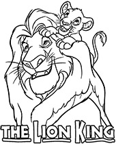 Printable Lion King picture for kids