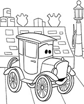 Free Lizzie coloring pages Cars