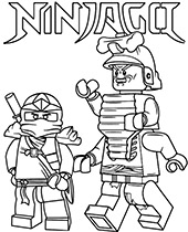 Garmadon and Jay picture to color