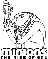 Free Gru coloring page for kids