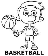 Category of basketball coloring pages