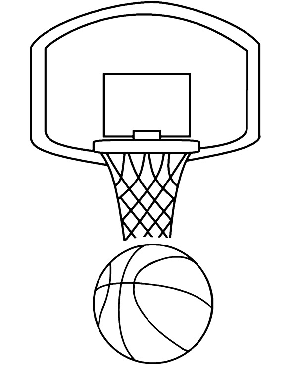 basketball ball coloring page