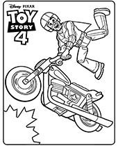 Toy Story 4 coloring pages Duke Caboom picture