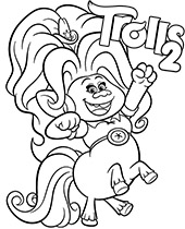 Printable Delta picture to color Trolls