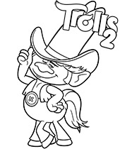 Hickory coloring sheet Trolls World Tour