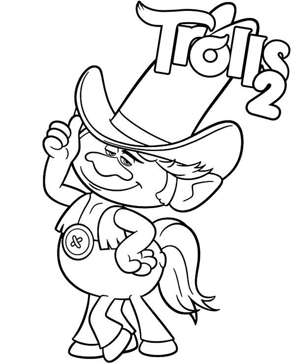 Hickory coloring page Trolls