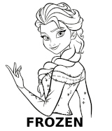 Category of printable frozen coloring pages