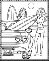 Barbie and friends coloring pages to print