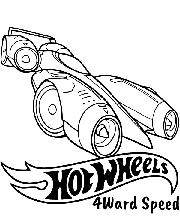 Hot Wheels coloring page 4Ward Speed