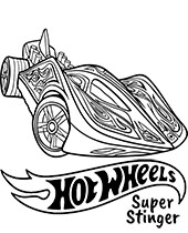 Super Stinger picture for coloring Hot Wheels