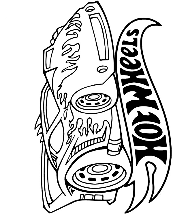 Big Hot Wheels coloring page - Topcoloringpages.net