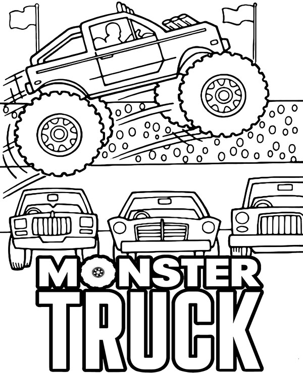 Monster Truck coloring page Hot Wheels 