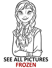 See all printable Frozen coloring pages
