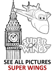 Super Wings printable coloring pages agregated