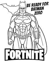 Epic Batman Zero coloring page