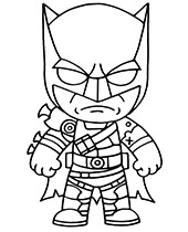 Batman drawing for coloring