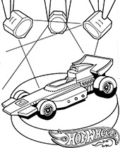 Printable race car coloring page for kids