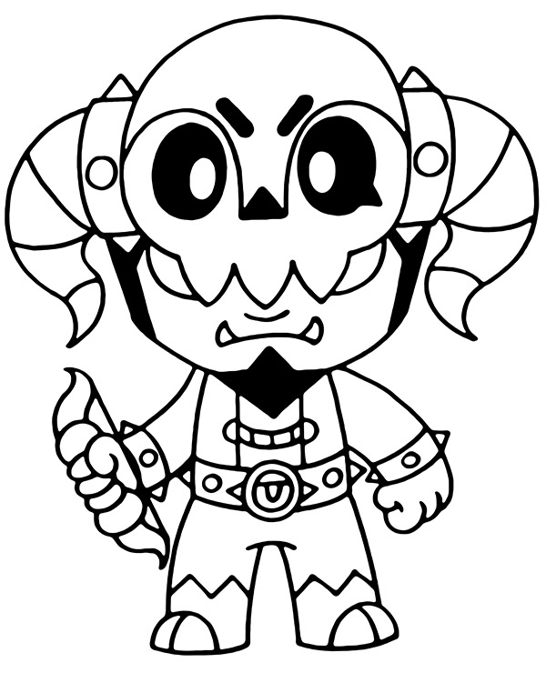 Printable coloring page of Underwold Bo