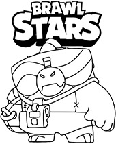 Free Brawl Stars coloring pages with Buzz