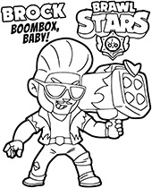 Hot Rod Brock coloring pages Brawl Stars