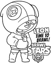Printable Leon coloring page sheet