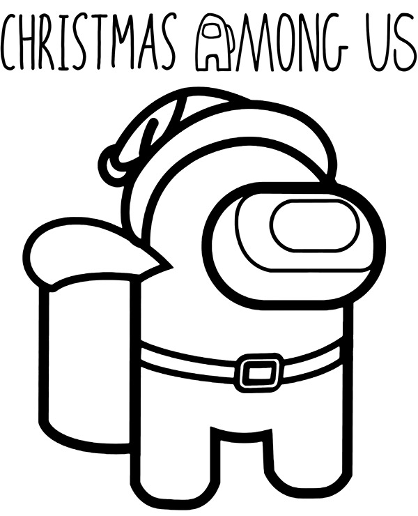 Among us coloring page